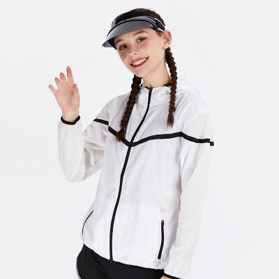 Höst vintersportjacka yogaskjorta dam snabbtorkande fitness löparjacka med luva: Vit / S