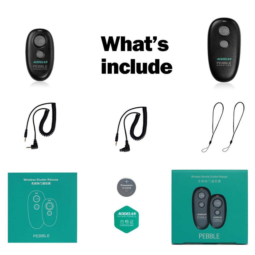 AODELAN Control remoto inalámbrico de la Cámara de liberación del obturador para Sony a5100,a6000,a6300,a5000,a7 II/III,a7,a7R III,a9,RX100 III,RX10M2
