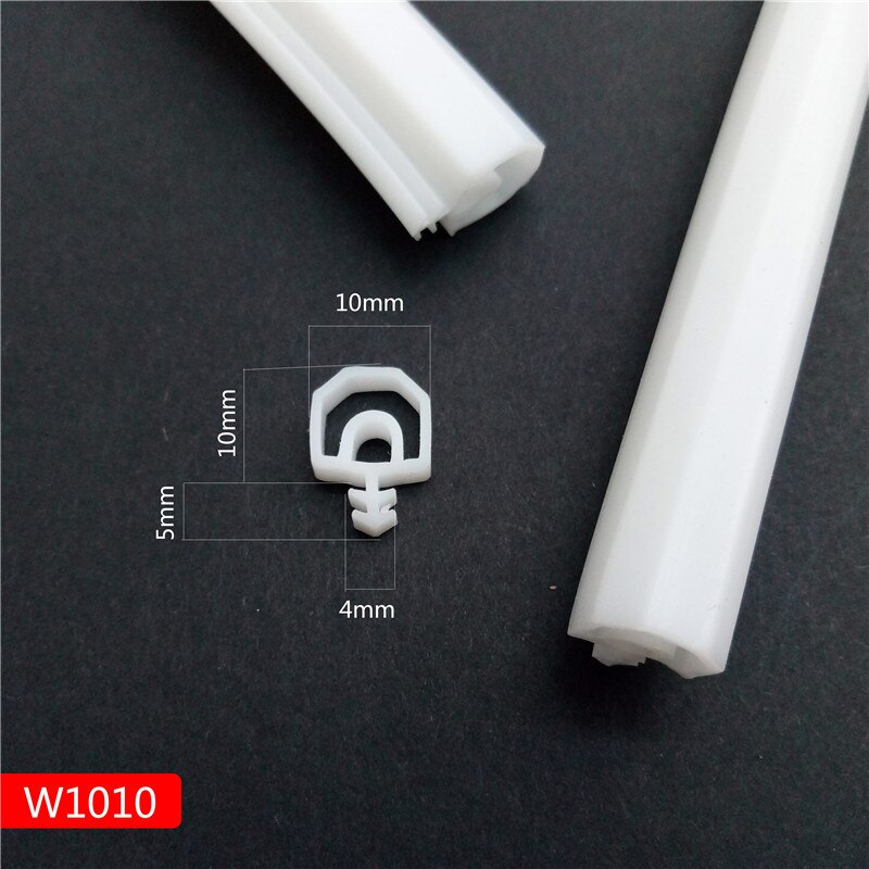 Bande de porte scellée en caoutchouc de silicium | Caoutchouc de silicium, insonorisée, bande de porte, porte/fenêtre, type fente scellée, carré, premium: White 10x10mm