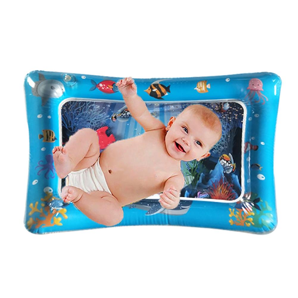 Cartoon Animal Baby Kids Water Spelen Mat Opblaasbare Zuigelingen Tummy Tijd Playmat