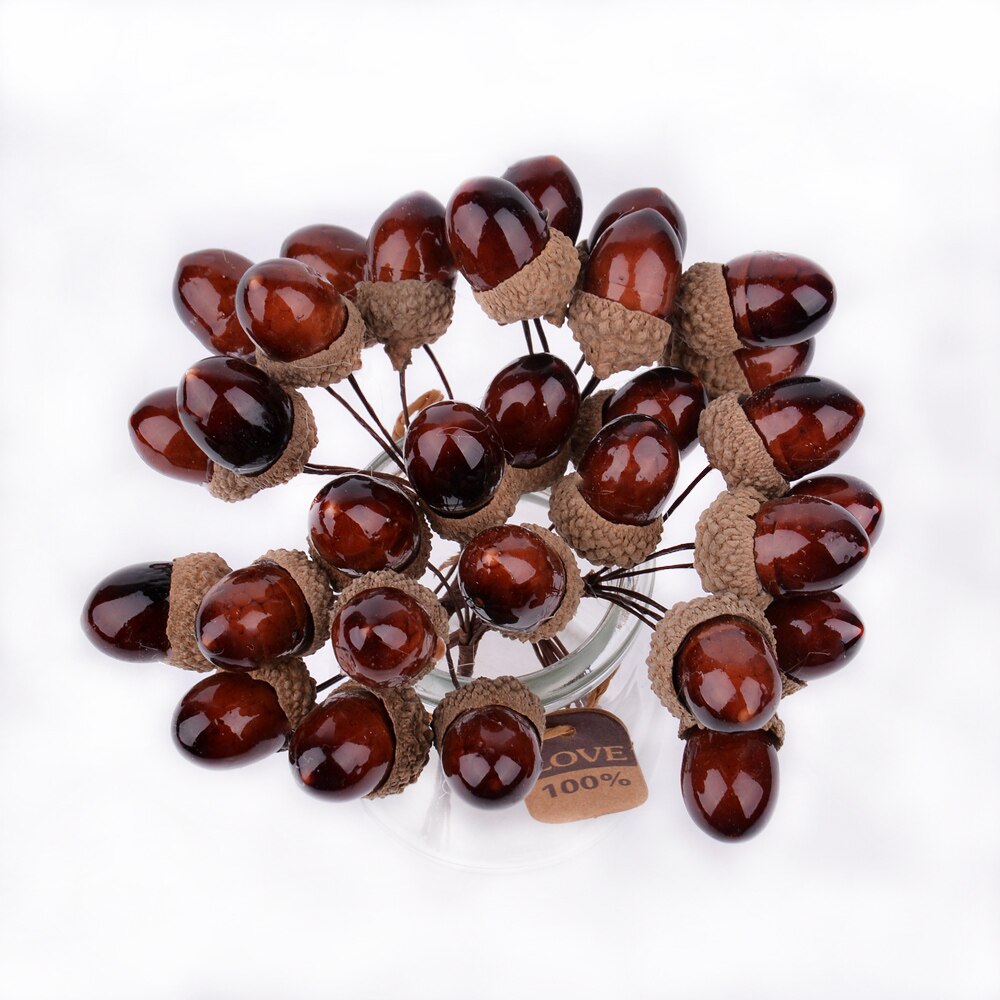 6pcs mini foam pine cone handmade artificial Flower bouquet for wedding home berry decoration DIY scrapbooking wreath Craft