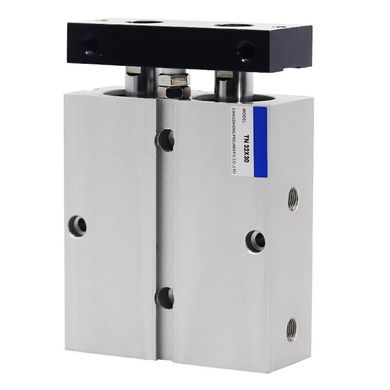 Tn10 tda 10 dubbelwerkende pneumatische luchtcilinder boring 20mm dubbele stangcilinder  tn10-20 tn10-30 tn10-40 tn10-50 tn10-100 tn10-300