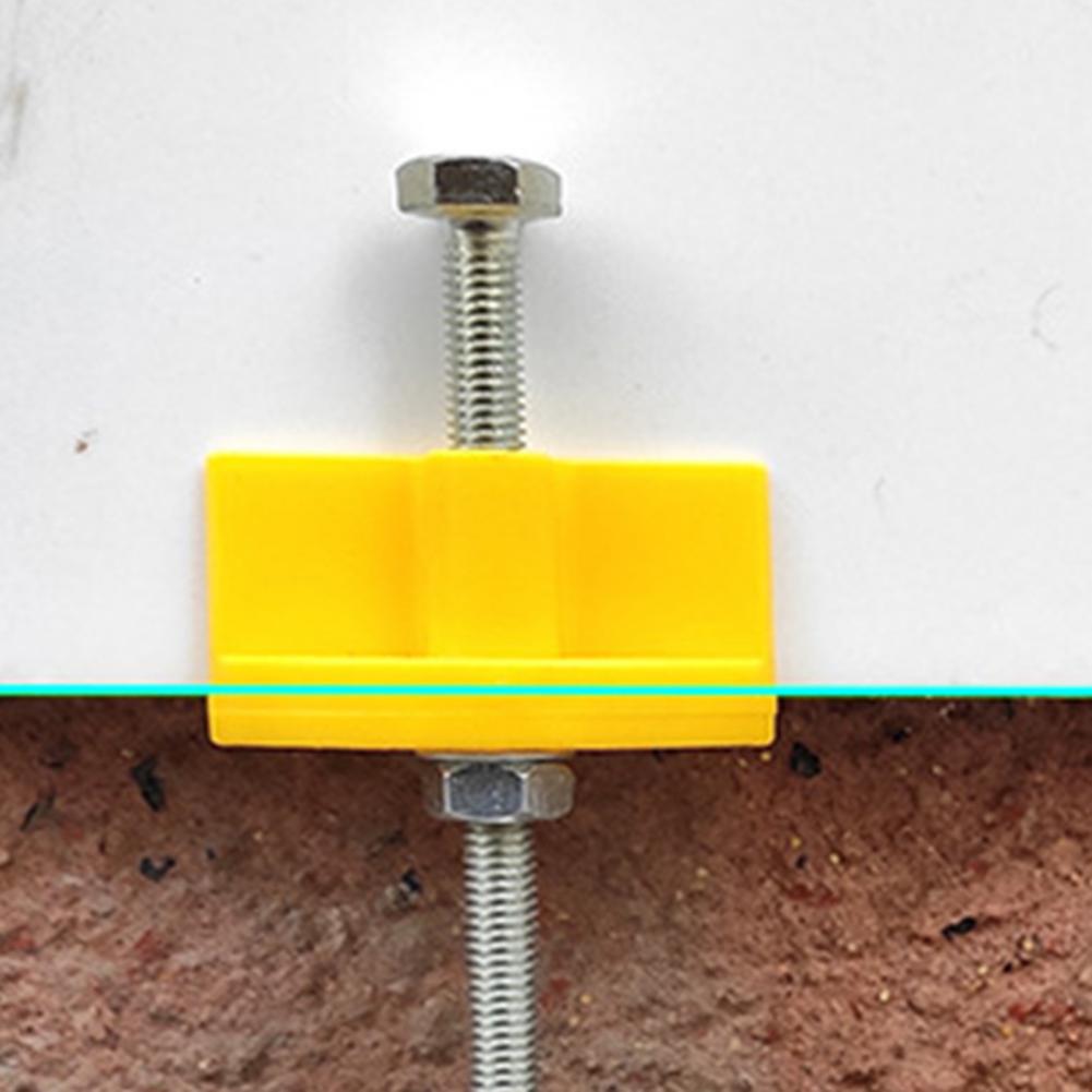 10Pcs Leveling Tool Sturdy Tile Leveling Locators Adjustable Height Stainless Steel Fixed Tile Lifting Leveling System for Tiles