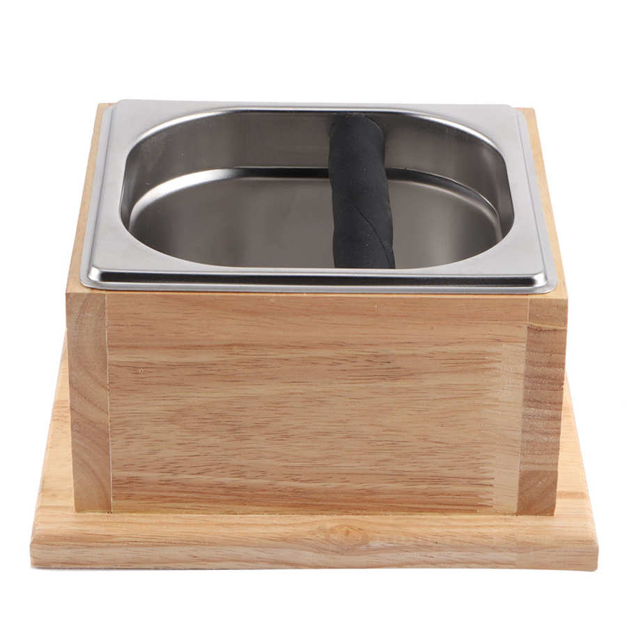 Café frapper boîte acier inoxydable café moulu frapper conteneur seau boîte café résidu seau moudre poubelle frapper seau