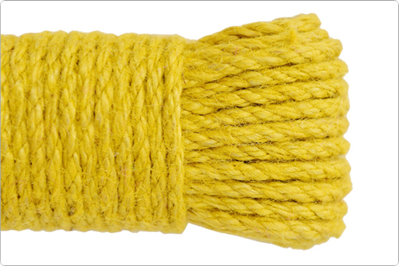 Cuerda de yute de Color Natural de 6mm de ancho, cordón macramé trenzado de cáñamo, artesanal, decoración hecha a mano para rascar mascotas, 20M