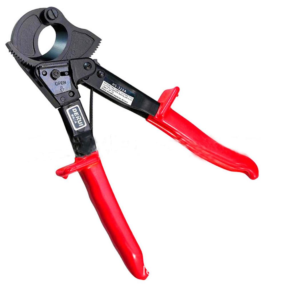 HS-325A 240mm2 Insulated Pliers Ratcheting Ratchet Cable Cutter Carbon Steel Germany Wire Cutter Long Nose