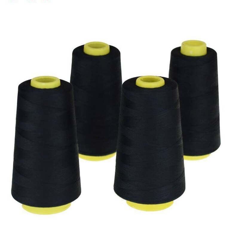 4 Cones (3000 yards each) Sewing Threads Polyester Threads Spool of Threads (402#) for Sewing Machine and Hand (White)