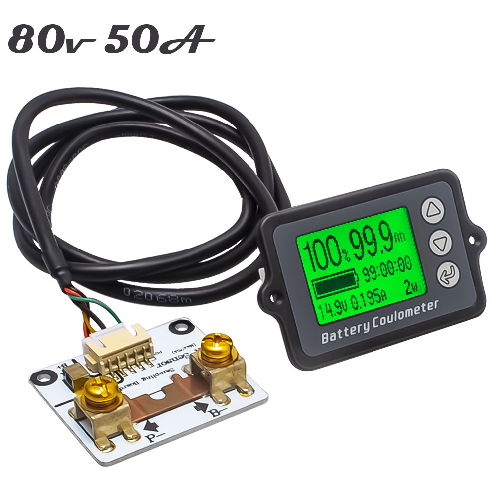 DC8-80V 50A Battery Coulometer TK15 Precision Battery Tester for LiFePo Coulomb Counter 12003192