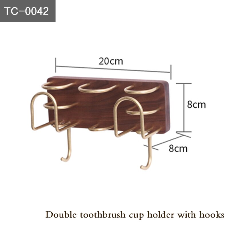 Multifunctionele tandenborstel bekerhouder wandhanger tandenbekerhouder mondbekerrek gratis perforatie: Tc-0042