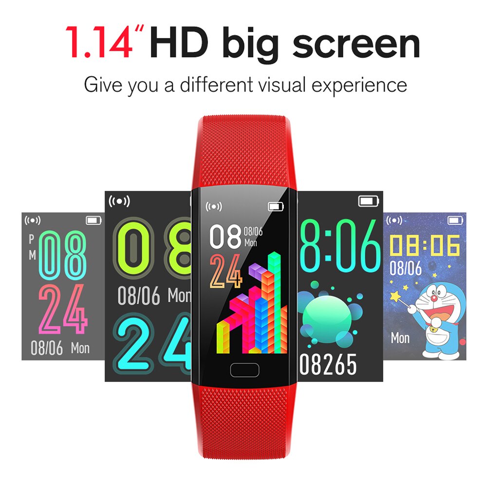 Colmi fitness tracker, hr-activiteitstracker, hartslagmeter,  ip67 waterdichte smartband, stappenteller, slaapmonitor voor kinderen en mannen.