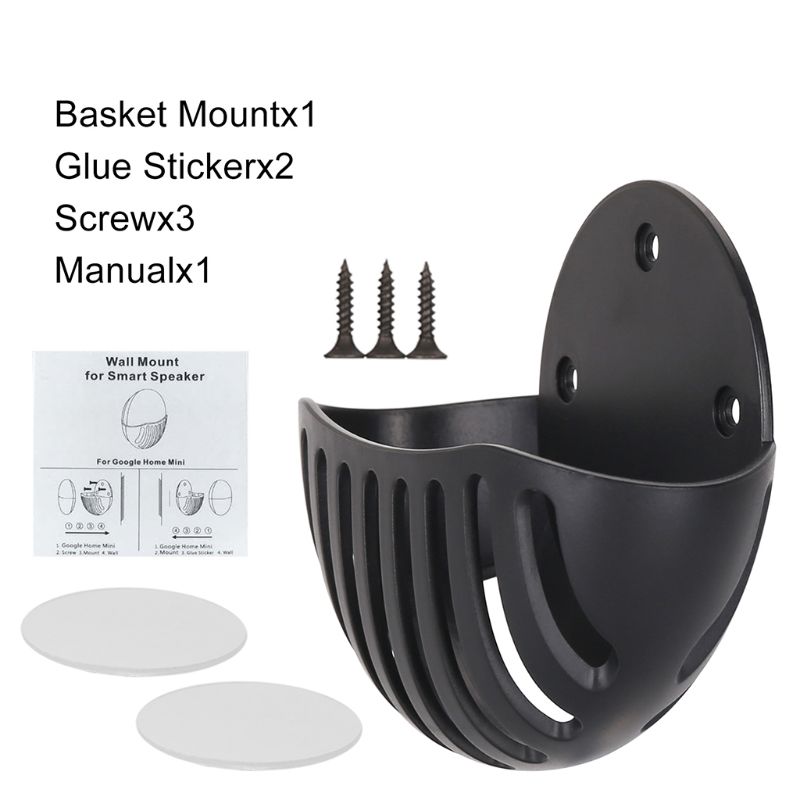 Portable Wall Mount Holder Kitchen Bedroom Hanger Stand Grip Organizer For Google Home Mini Speaker Accessories