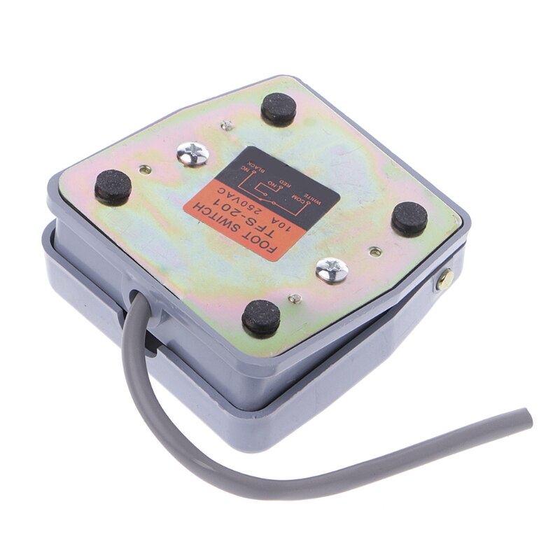 250V 10A Foot Pedal Switch SPDT 1NC 1NO Momentary Electric Power Control Switch