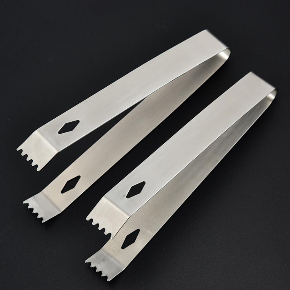 Ice Clip Ice Tong BBQ Clip Multi-use Heat-resistant Stainless Steel Home Low Temperature Resistance Ice Cube Clip for Kitchen