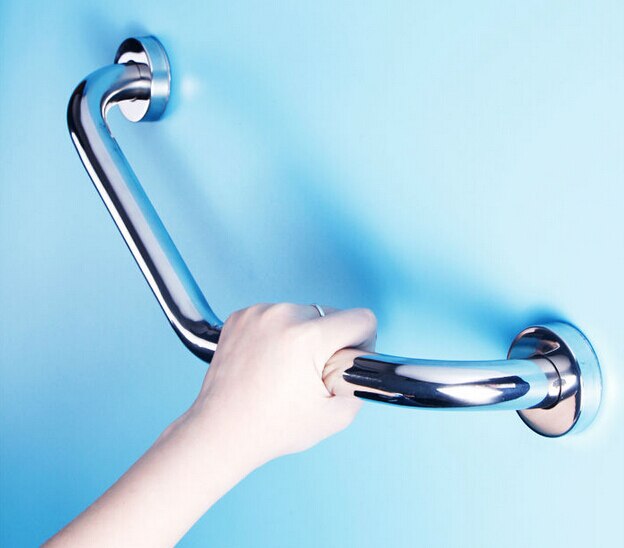 three curved armrest Bathroom grab bars Stainless steel bathtub hand rails safety hand bar