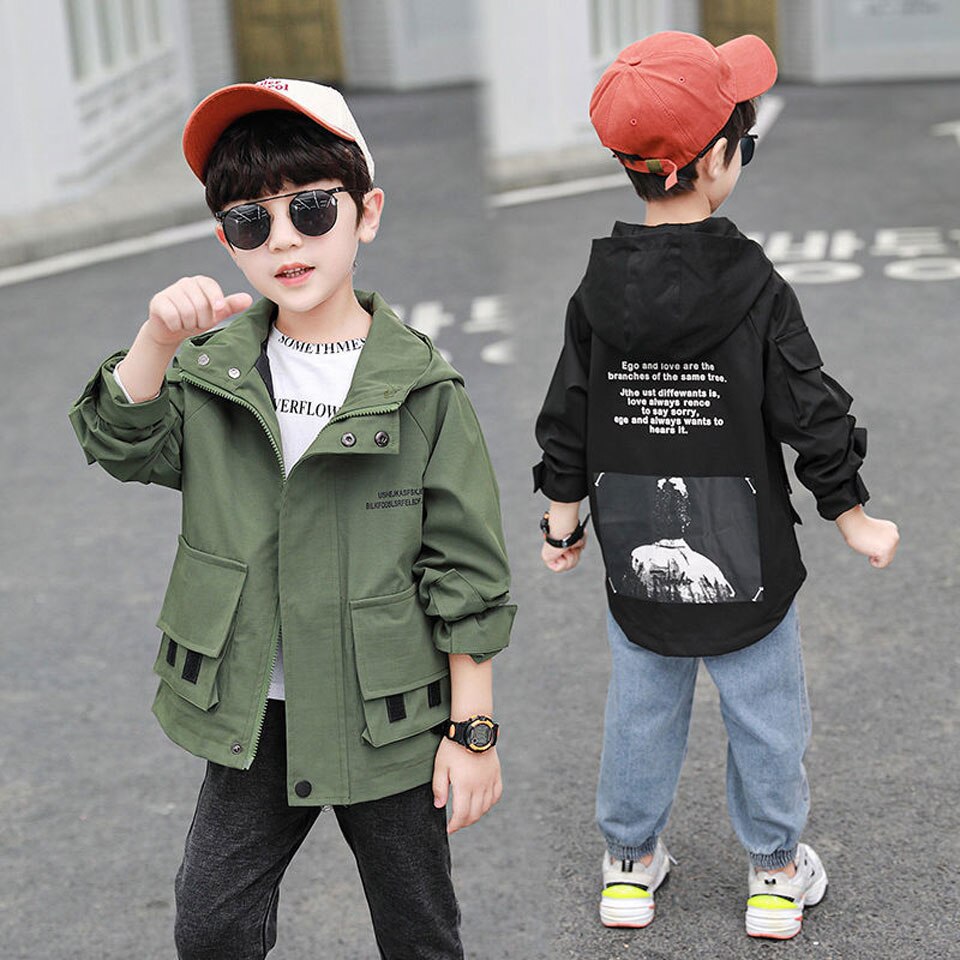Chaqueta cálida de manga larga para niños, abrigo informal de dibujos animados, 2 colores para 4, 5, 6, 7, 8, 9, 10, 11, 12, 13, 14 años, primavera y otoño