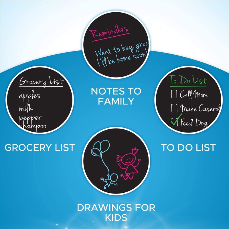 A2 Size Magnetic Chalkboard Chalk Board BlackBoard Fridge Stickers Wall Waterproof Draw Board Calendar Dust Free Liquid Pen