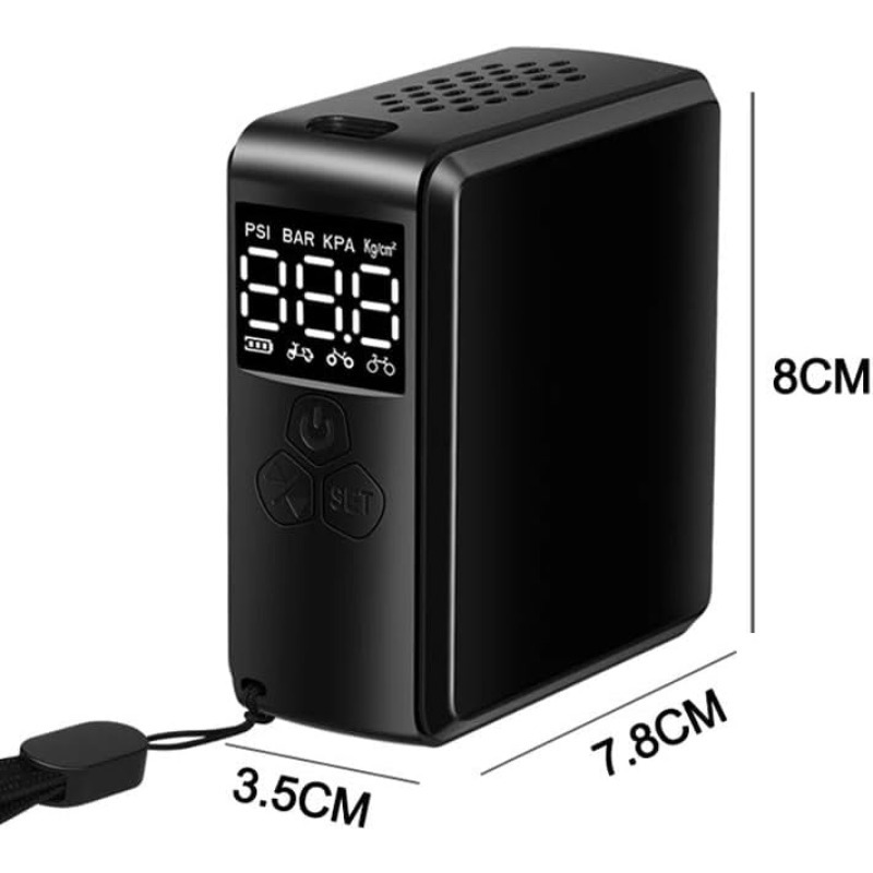 Tragbare Luft kompressor Reifen Luftpumpe Fahrrad und Motorrad Reifen Barometer auslaufs ichere Reifen Luftpumpe Motorrad und Autoteile