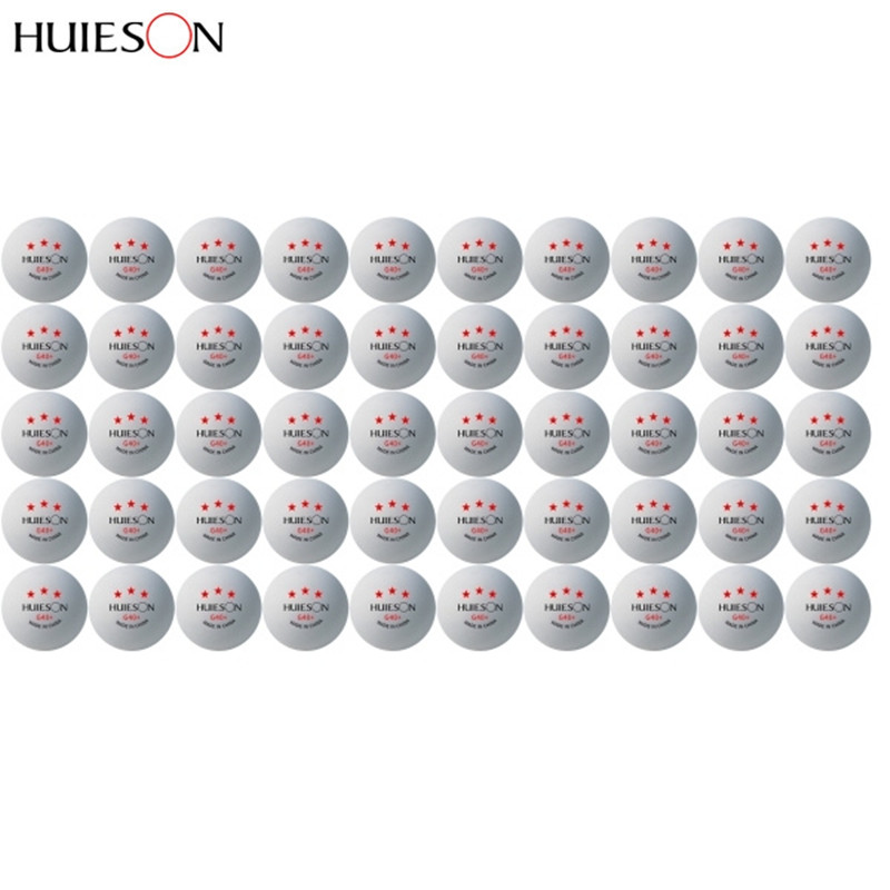 50/100/200 PCS/Carton Huieson G40 + Pingpongballen ABS Plastic Tafeltennisbal voor professionele Club Training