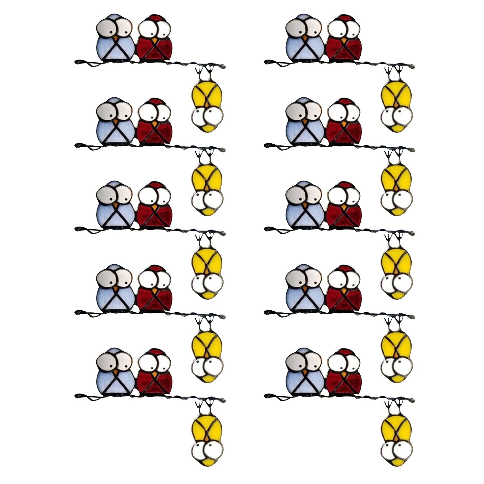 Window Stickers Birds Windows Clings Windows Decals Spring Window Decorations Home Decoration Accessories Wallpaper: 10PC