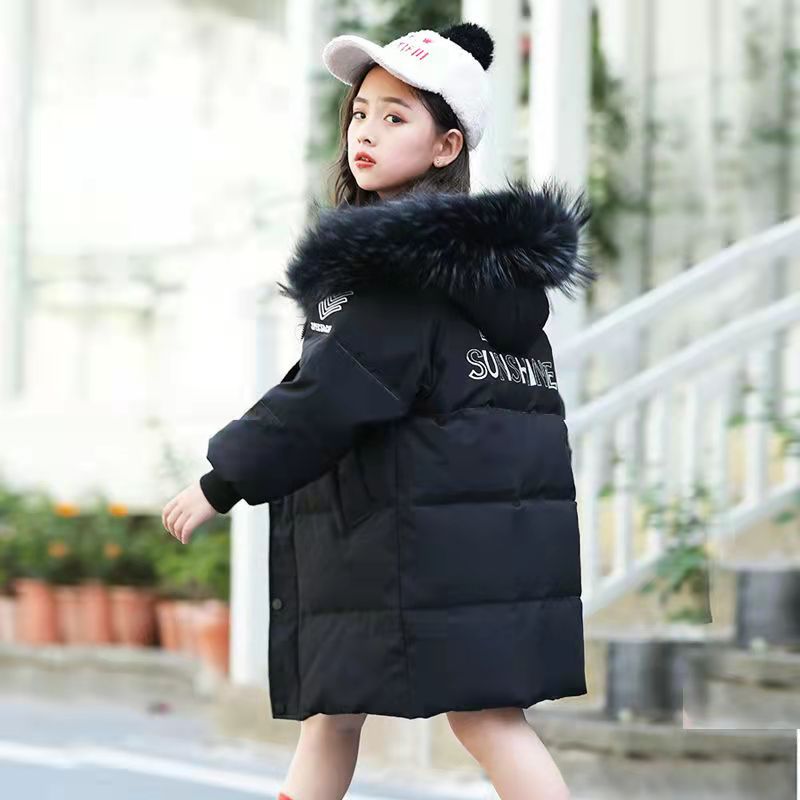 Manteau pour adolescentes, parka d'extérieur d'hiver, tenue pour adolescentes, veste à capuche en fourrure pour enfants filles de 5 6 8 10 12 ans