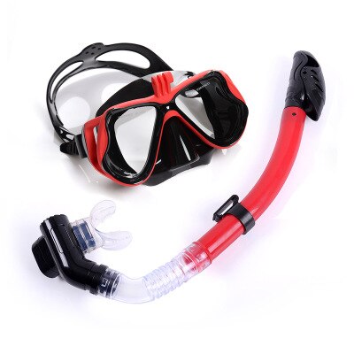 Scuba Diving Mask and Snorkels Anti-Fog Goggles Glasses Dive Swimming Easy Breath Tube Set