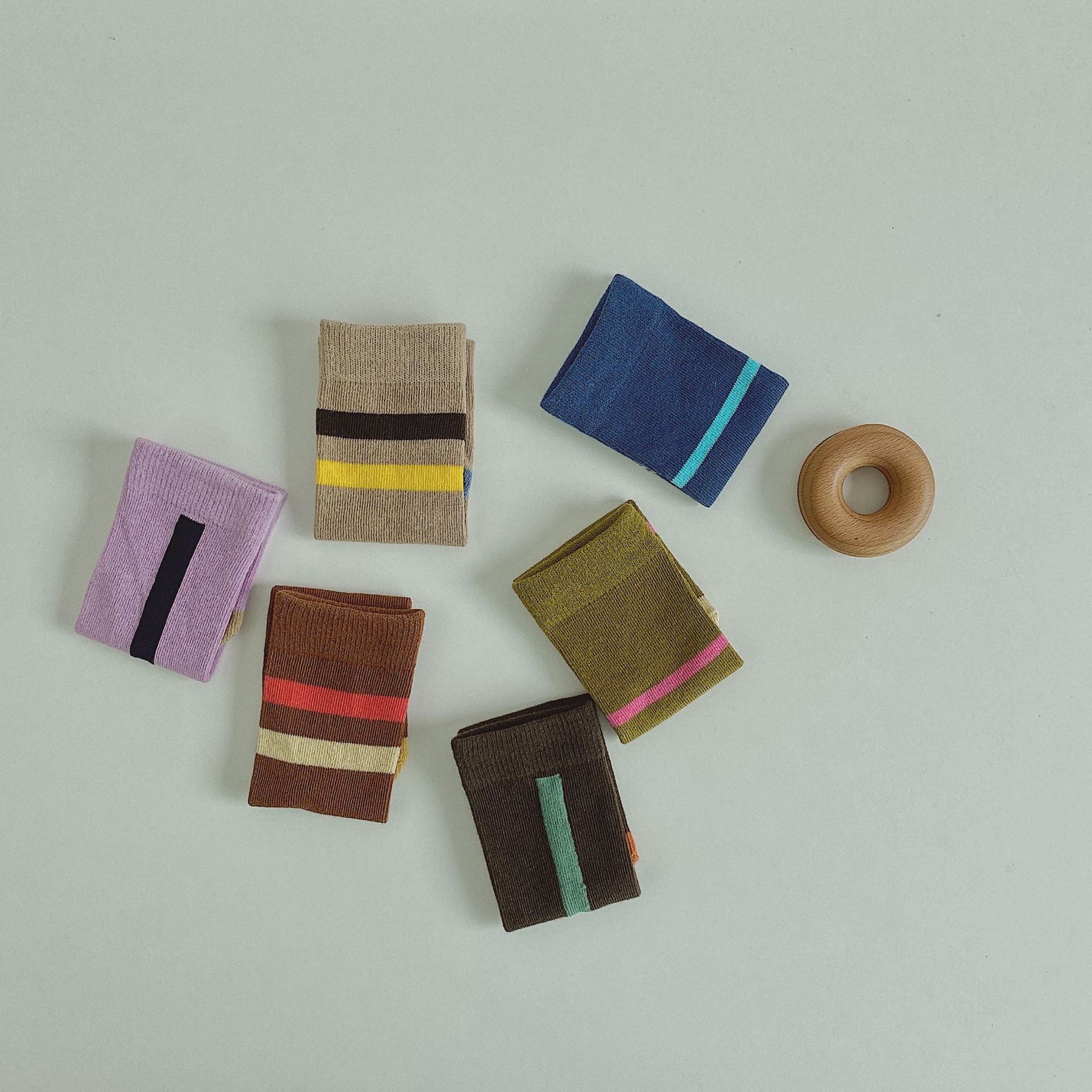 Herfst winter meisjes retro koreaanse stijl one size sokken zonder hak 1-8 jaar kinderen katoenen ademende sokken 3 paar