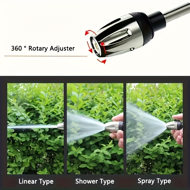 25FT-125FT Telescopic Garden Watering Hose, High-Pressure Adjustable Nozzle, Garden Irrigation Cleaning Tool