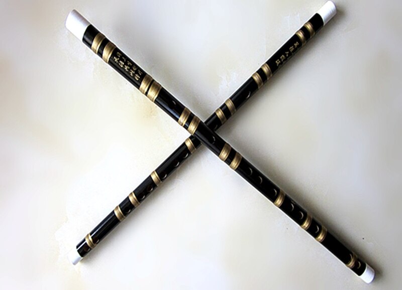 Bambusfløjte tværgående flauta træblæsere musikinstrumenter dizi key of f or g kinesisk xiao sort farve for begyndere