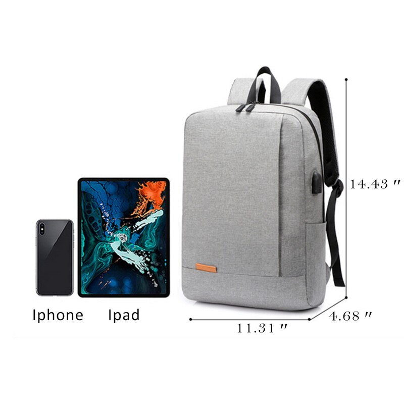 Jodimitty wasserdichter 14- zoll-laptop-rucksack aus nylon, schultasche, mochilas feminina, lässige schultasche mit usb-ladefunktion für männer und frauen