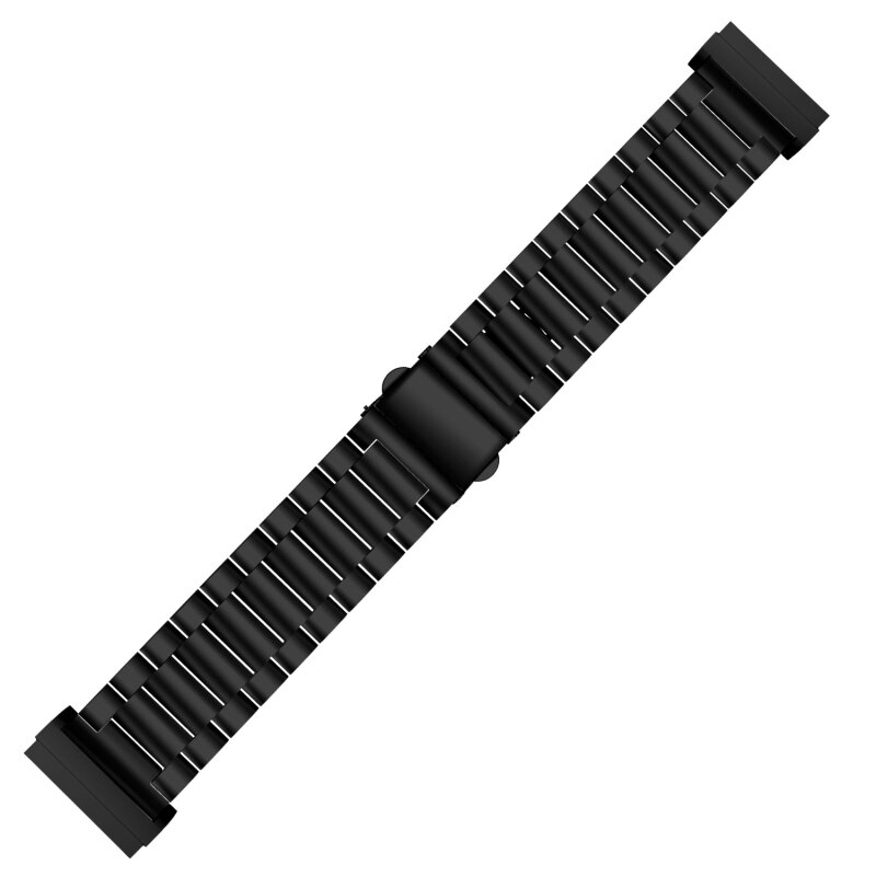 Replacement Staineless Steel Strap Band Metal Bracelet Belt Women Men Watch Band for -Fitbit Sense / Versa 3 Bracelet: BK