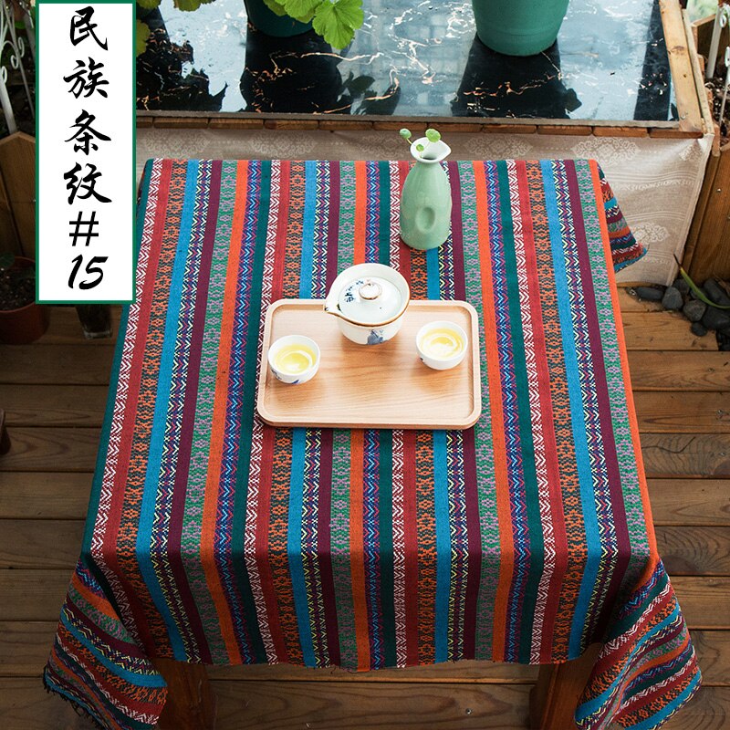 50x150 cm Ethnische Stil Baumwolle Leinen retro Böhmen stoff DIY Handgemachte Textil NäHenne Patchwork Für Taschen Kleidung Sofa tabelle tuch: 15