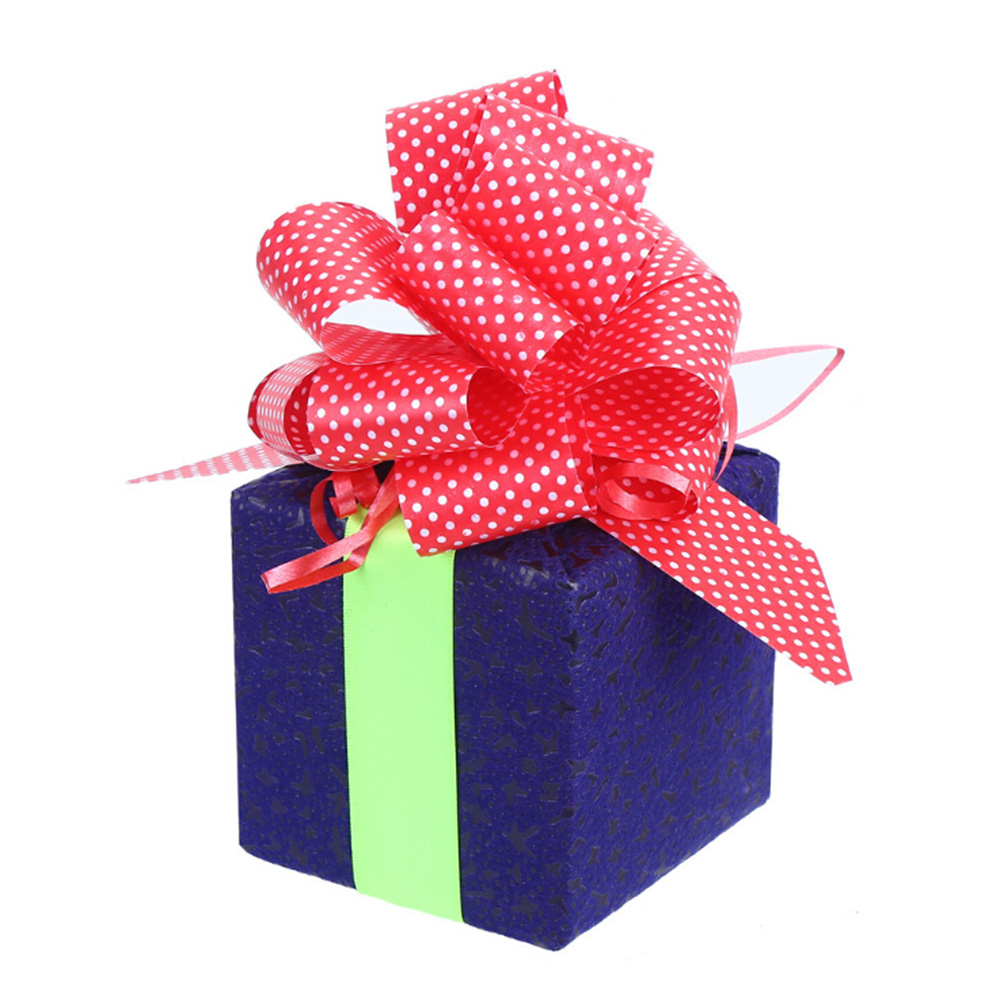 12 st jul handgjorda diy färdigknutna satinband paket rosett bröllop scrapbooking utsmyckning hantverk tillbehör