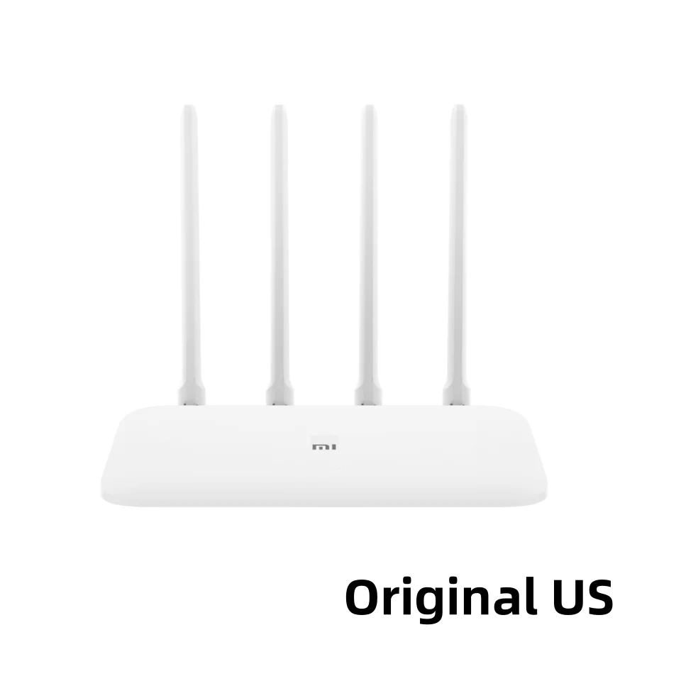 XIAOMI Router 4A Gigabit Version AC1200 2.4GHz 5GHz WiFi 1167Mbps Repeater 128MB DDR3 High Gain 4 Antennas Network Extender: WHITE