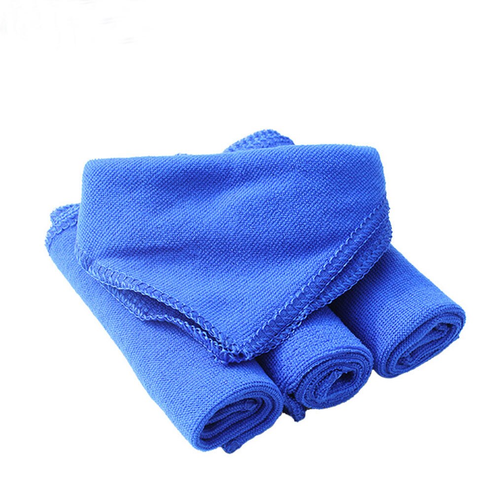 5pcs/set Car Washing Cloth Washing Cloth Towel Duster Blue Soft Absorbent Wash Cloth car cleaning Towels Car Auto #YL1