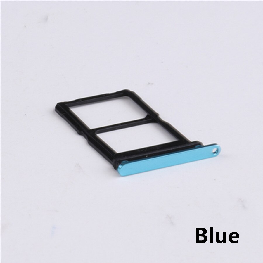 Für Xiaomi Mi 10 SIM Karte Tablett + Mikro SD Karte Tablett Halfter Slot Adapter Buchse Für Xiaomi 10 Ersatz 1Stck: Blau