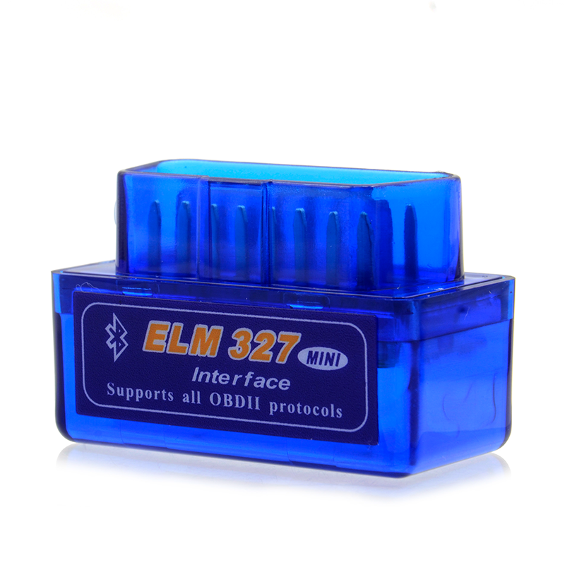Mini ELM327 Bluetooth V2.1 OBD2 Auto Car Diagnostic Scanner ELM 327 Bluetooth For Android/IOS ODB2 Scan Code Reader OBD2: WHITE