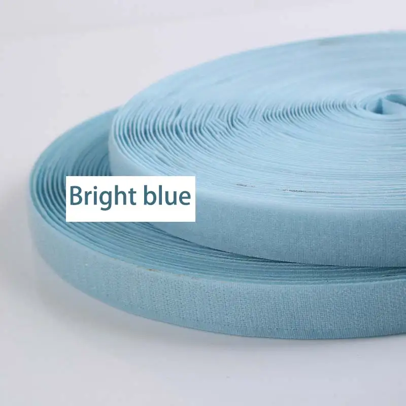 2M/Pairs Colorful Sew On Hook and Loop Tape Non-Adhesive Fastening Nylon Fabric Tape DIY Craft Interlocking Tape Sewing Fastener: Multi-Colored