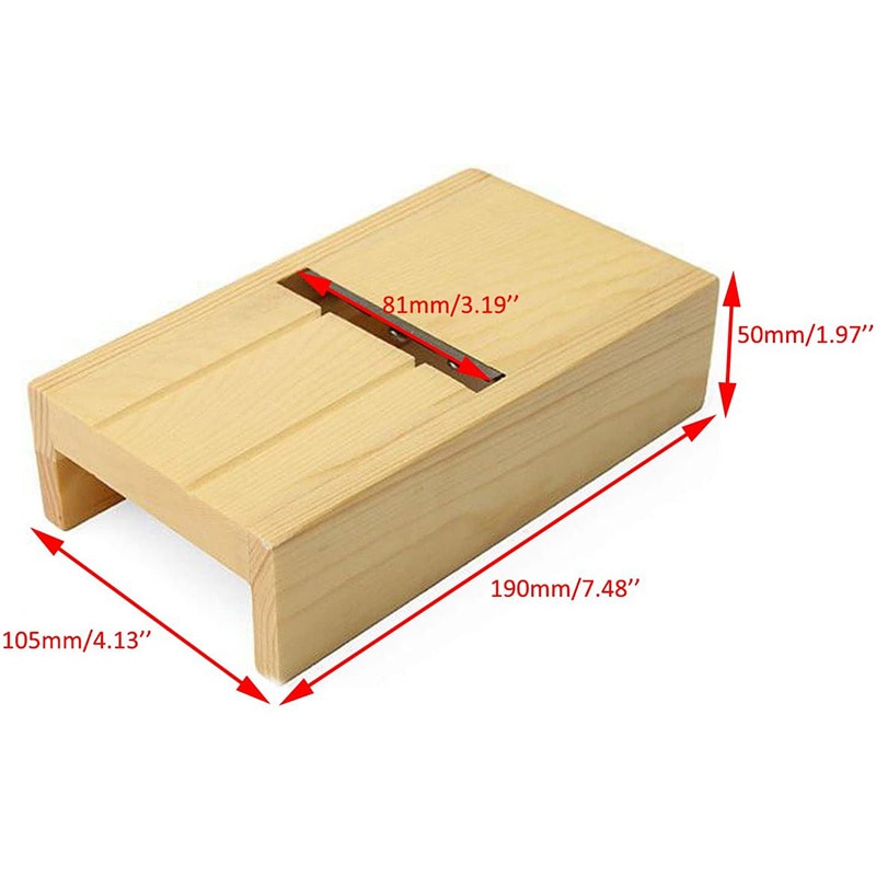 1Pc en bois biseau lame tranchante savon biseau rabot bougie moule Cutter pour bricolage artisanat faisant outil