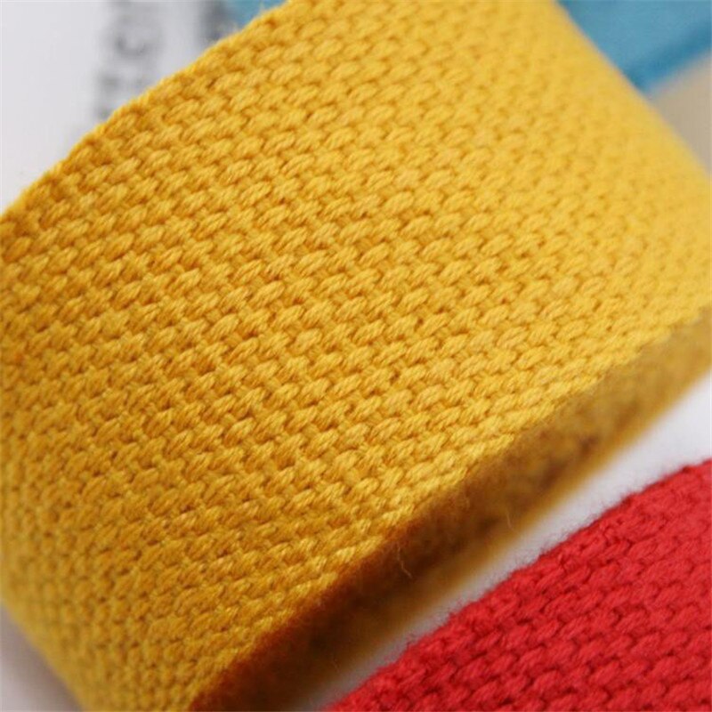 5 Meters 38mm polyester/cotton Canvas Webbing /Strap Tape For Bag Strapping Belt Making Sewing DIY Craft For Home