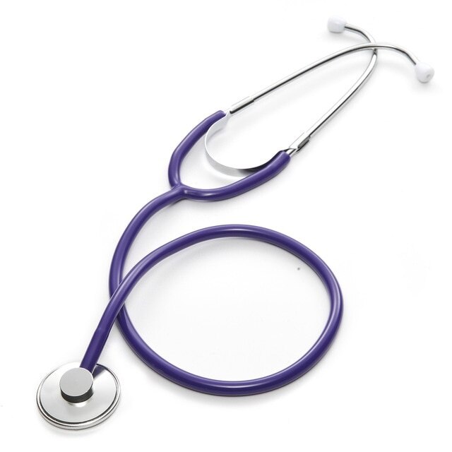 Arts Medische Apparatuur Student Dierenarts Verpleegkundige Medische Apparaat Draagbare Enkele Kop Stethoscoop Professionele Cardiologie Stethoscoop: purple