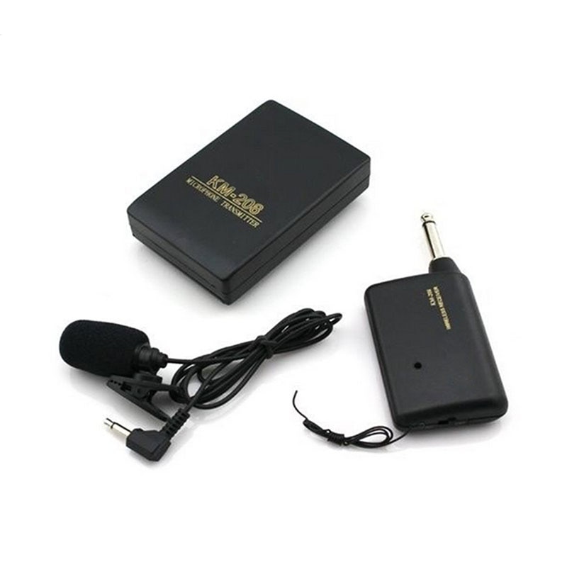 Mini Draadloze Fm-zender Ontvanger Revers Clip Mic Systeem Clip-Op 3.5 Mm Stereo Microfoons Gdeals