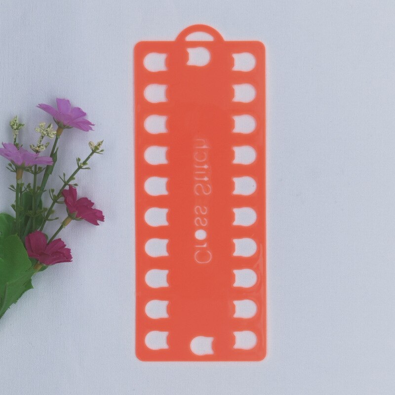Cross stitch threading board suzhou embroidery special color plastic threading board winding board cross stitch winding board: Jacinth