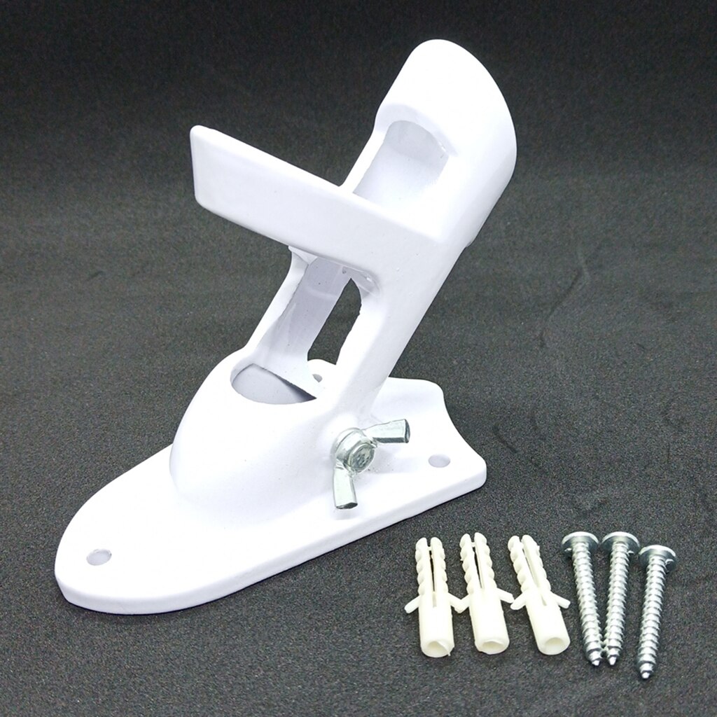 2-Position Flag Pole Holder Wall Mounting Bracket with Hardwares , Fit 1 inch Dia. Poles