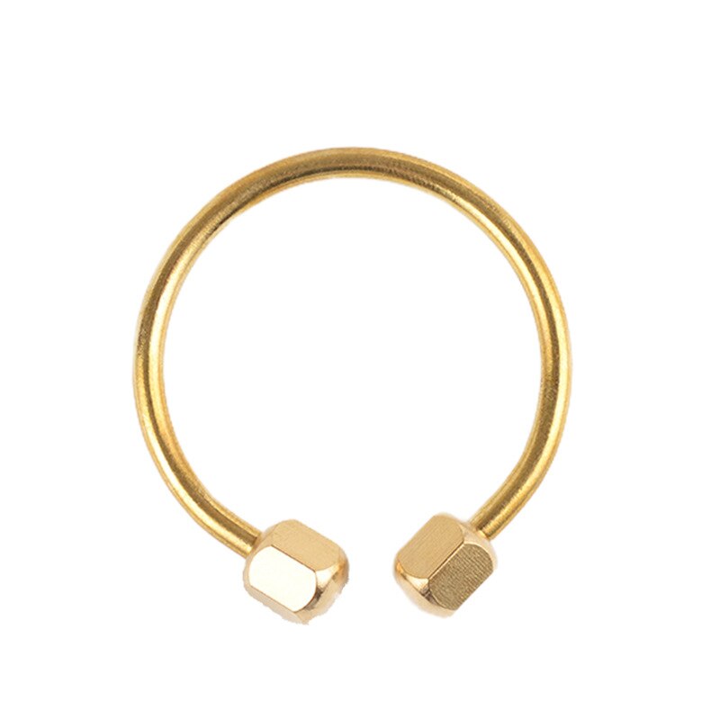 Nordic Gold Copper Key Ring Half Circle Key Holder Keychains Hooks Home Storage Accessories Decoration Tool For Man Woman: Default Title