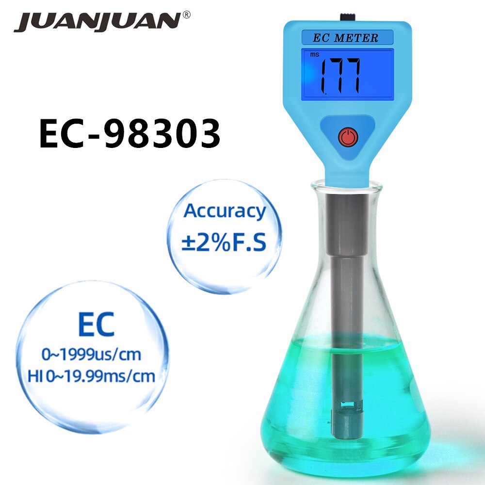 Digital EC Meter Tester Water Monitor EC-98303 Water Analyzer LCD Display for Pools Drinking Water Aquariums 40%off