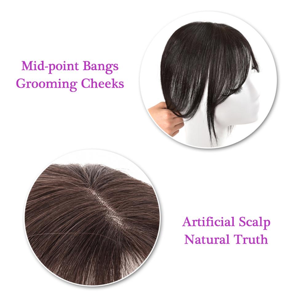 Bangs Clip In on Front Hair Bang Side Fringe Hair Extension Natural Synthetic Bangs Hair Women Bangs Synthetic Hair Pieces