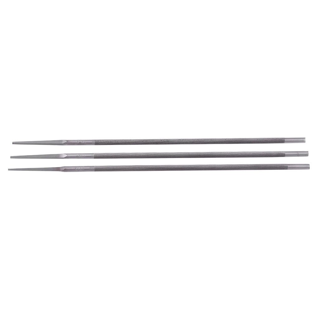 universell 3 stk 4mm rund sliping motorsag kjedefiler sliper til treverk lav støy 200mm/7.9 "lengde