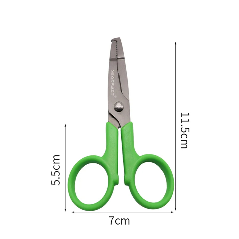Zyz Multifunctionele Vissersschaar Titanium Geplateerd Roestvrij Staal Ultralichte Draagbare Visserijtang Gereedschapsuitrusting: Rood