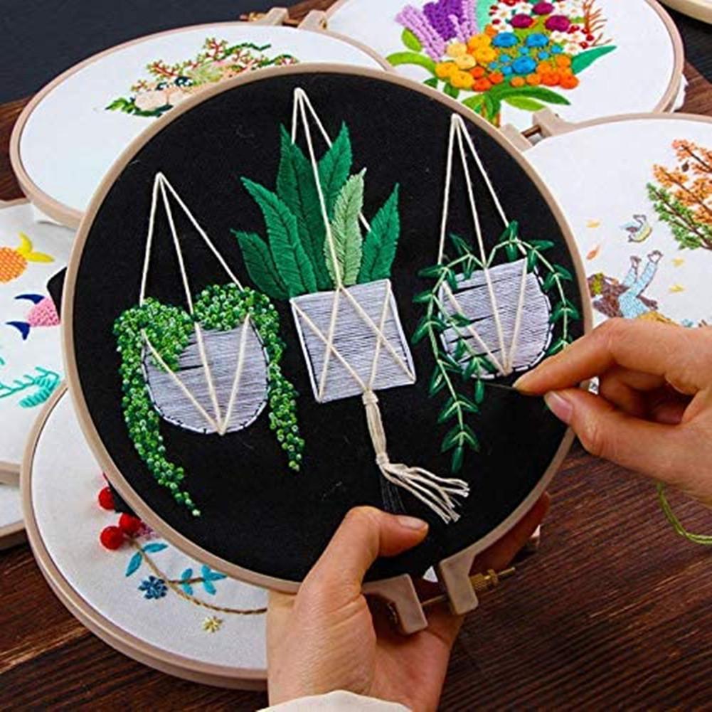 Embroidery DIY Material Package Beginner Embroidery Semi-finished Product Kit Home Craft Decor