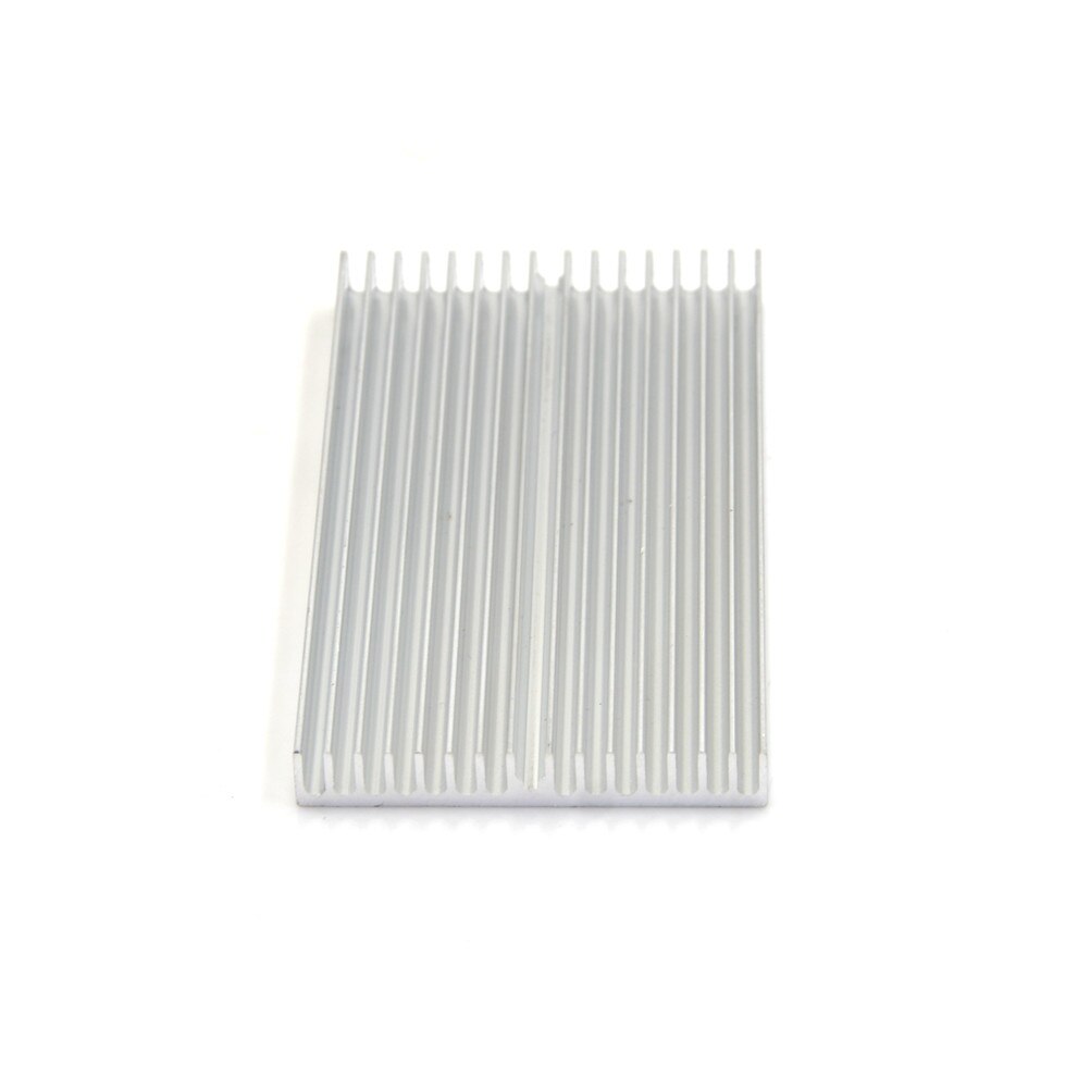 50pcs Silver Aluminum Heat Sinks – 20x14x6mm Rectangle Cooling Fins For Electronics